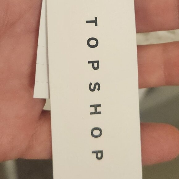 TopShop One shoulder embroidered Crop. NWT. Have 10 and 12. - Picture 6 of 14